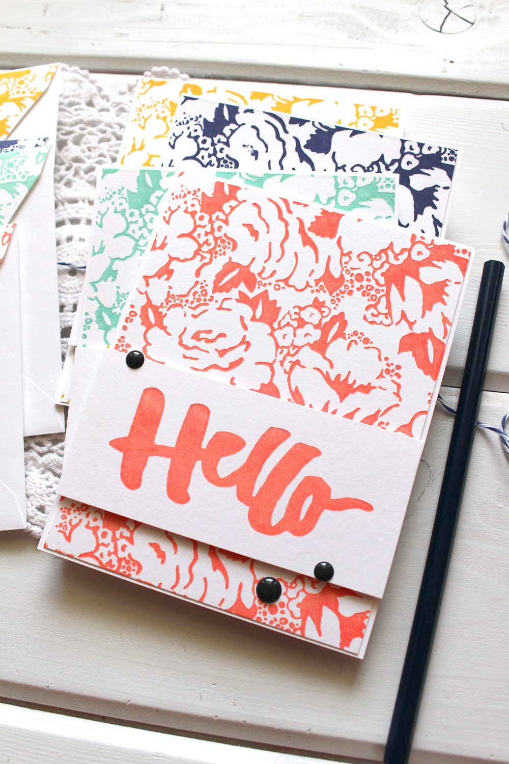 For the Love of Paper Letterpress Card and Envelope Set