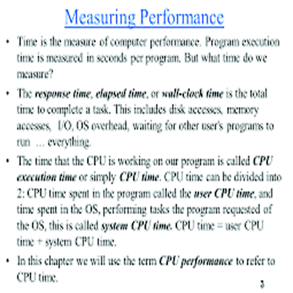 How to measure a computer's performance