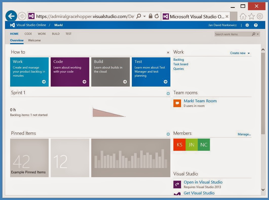 Jan David Narkiewicz (Developer): Visual Studio Online (cloud hosted ...