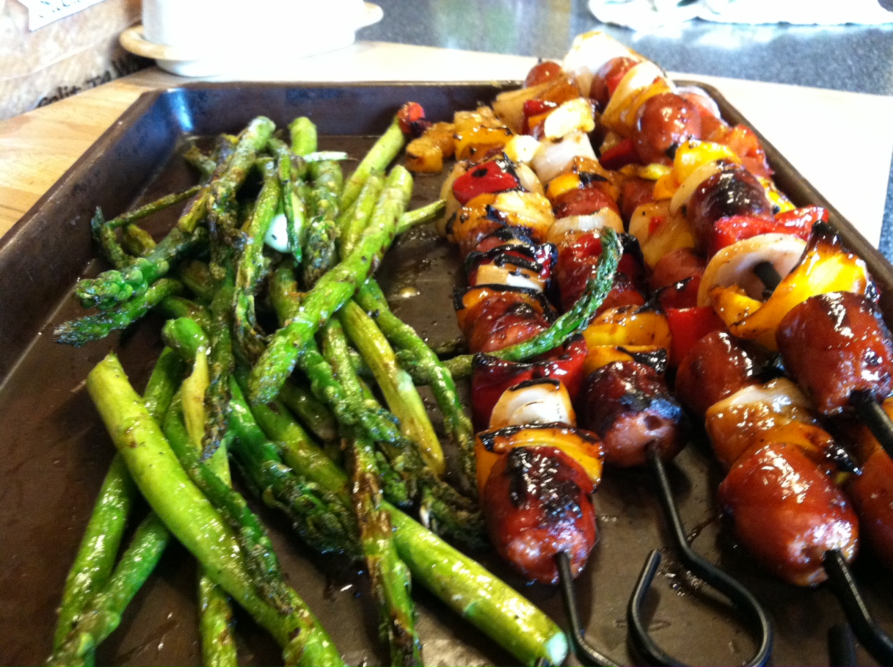 SourdoughNative Sweet 'n Sour Sausage Kabobs