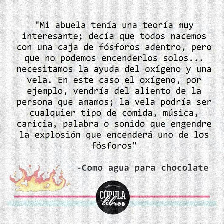 Elixir para olvidar Como agua para chocolate