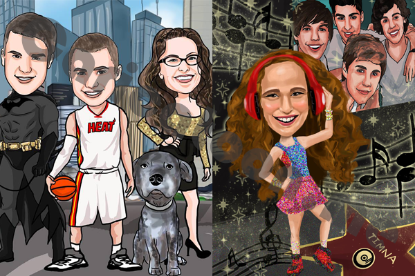 custom caricatures drawing online