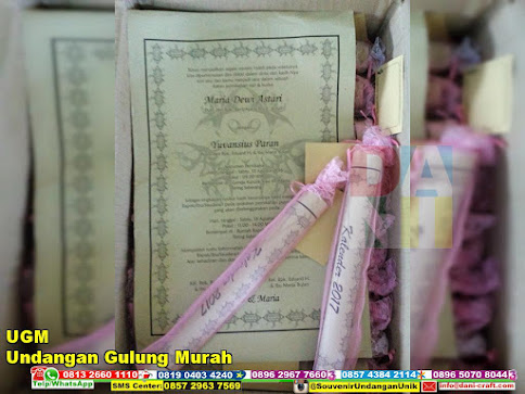 jual Undangan Gulung Murah