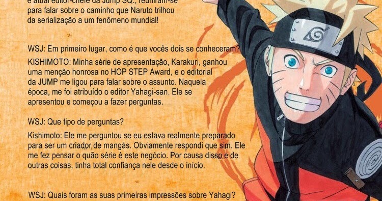 Naruto News Entrevista Com Criador De Naruto E Seu Primeiro Editor