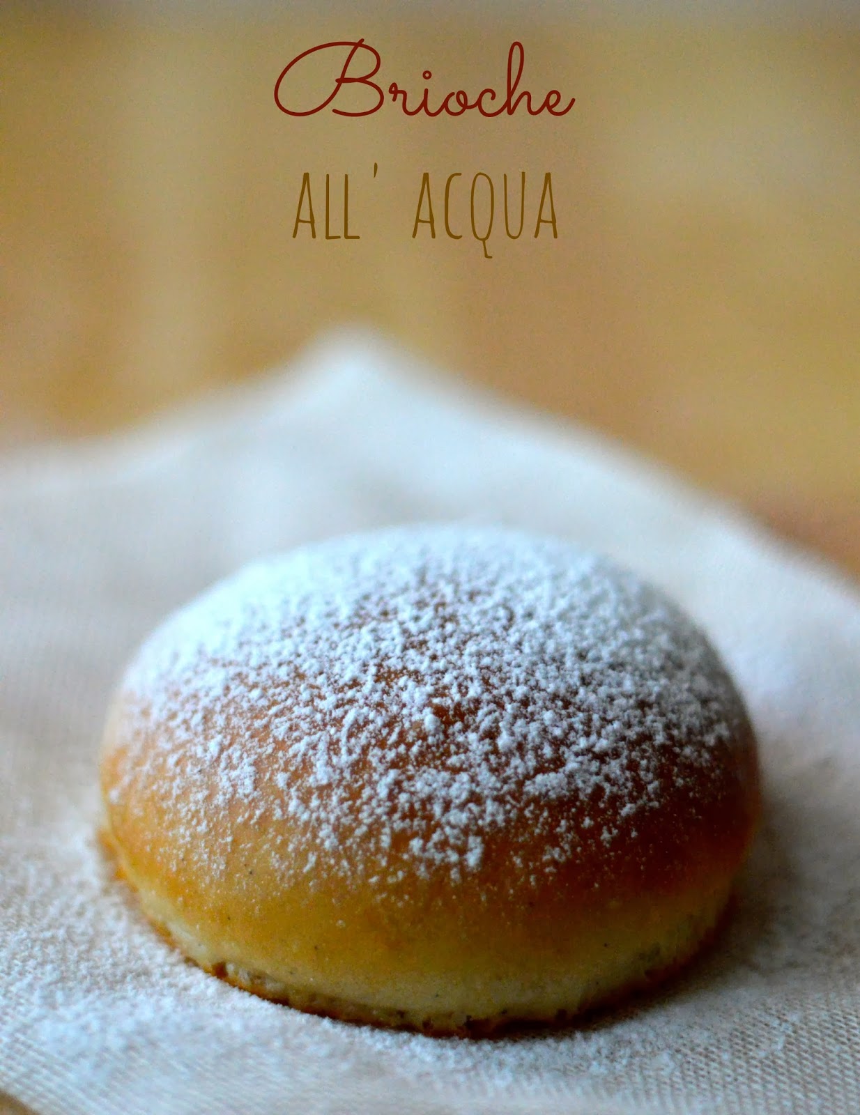 brioche all' acqua