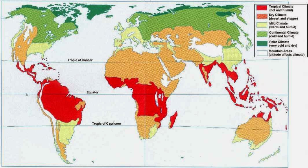 blank world climate map