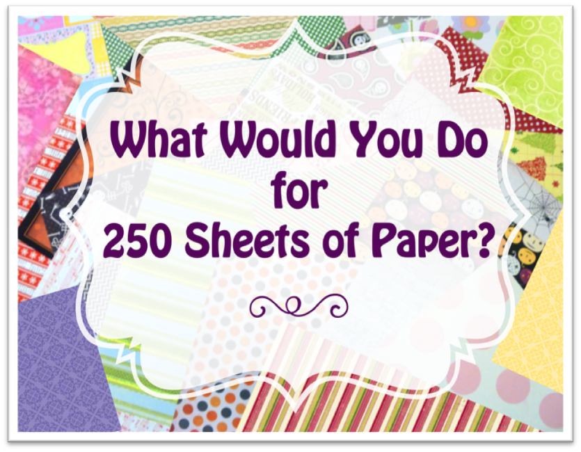 Oh My Crafts Blog 250 Sheets of Paper Giveaway
