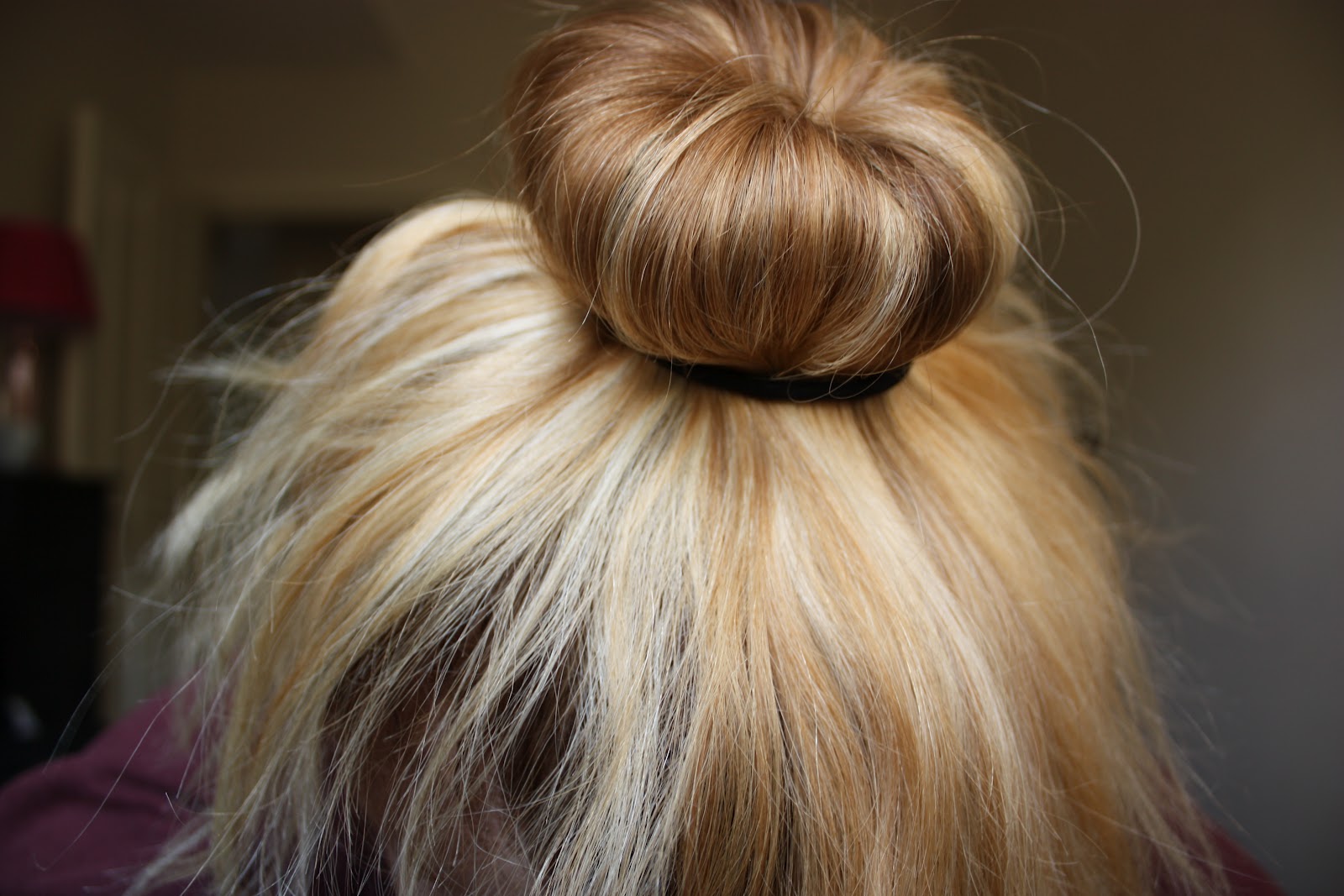 9. Blonde Hair Donut for Quick Updos - wide 6