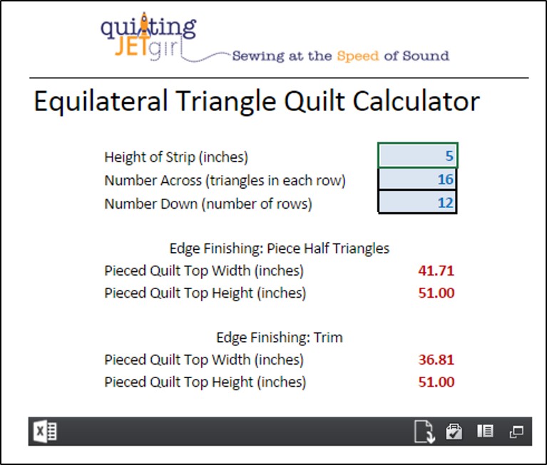 Meadow Mist Designs Online Quilt Trunk Show and Equilateral Triangle
