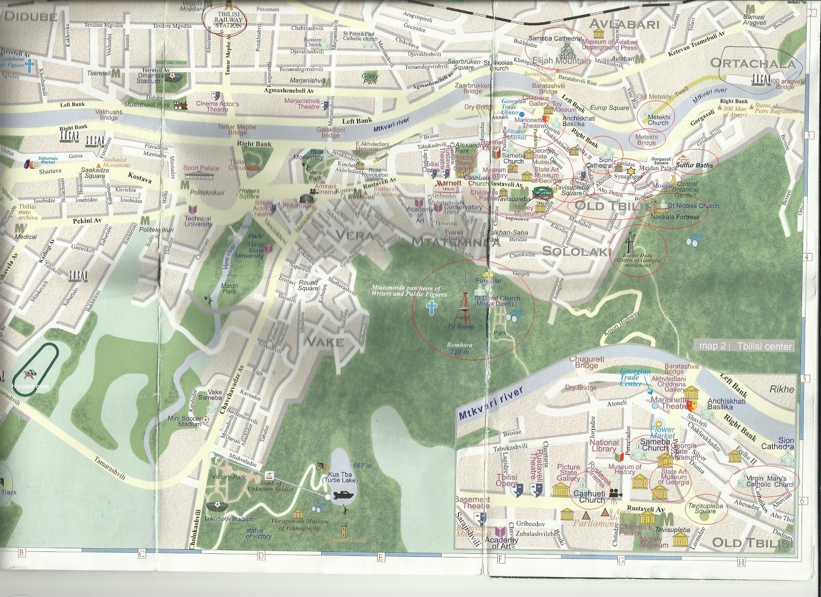 Тбилиси дидубе карта