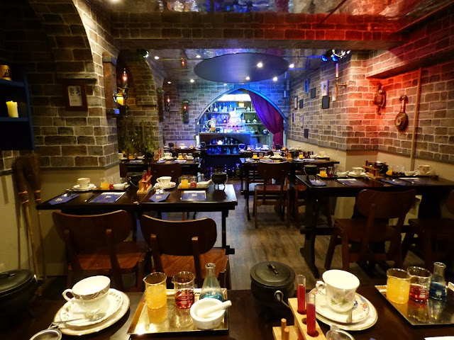 The Potion Room wizard themed Harry Potter afternoon tea at Cutter & Squidge, Soho, London