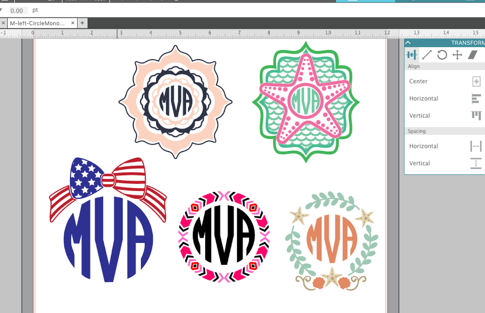 How To Use Svg Alphabet Sets In Silhouette Studio Monogram Tutorial Silhouette School