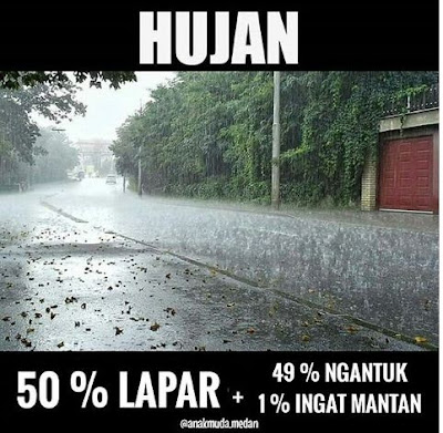 10 Meme 'Hujan' yang Kocaknya Malah Bikin Galau