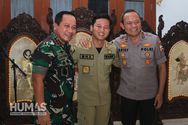 Plt. Bupati Trenggalek Sambut Kunjungan Danjen Akademi TNI dan Kalemdiklat Polri