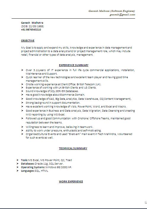 federal resume examples free download