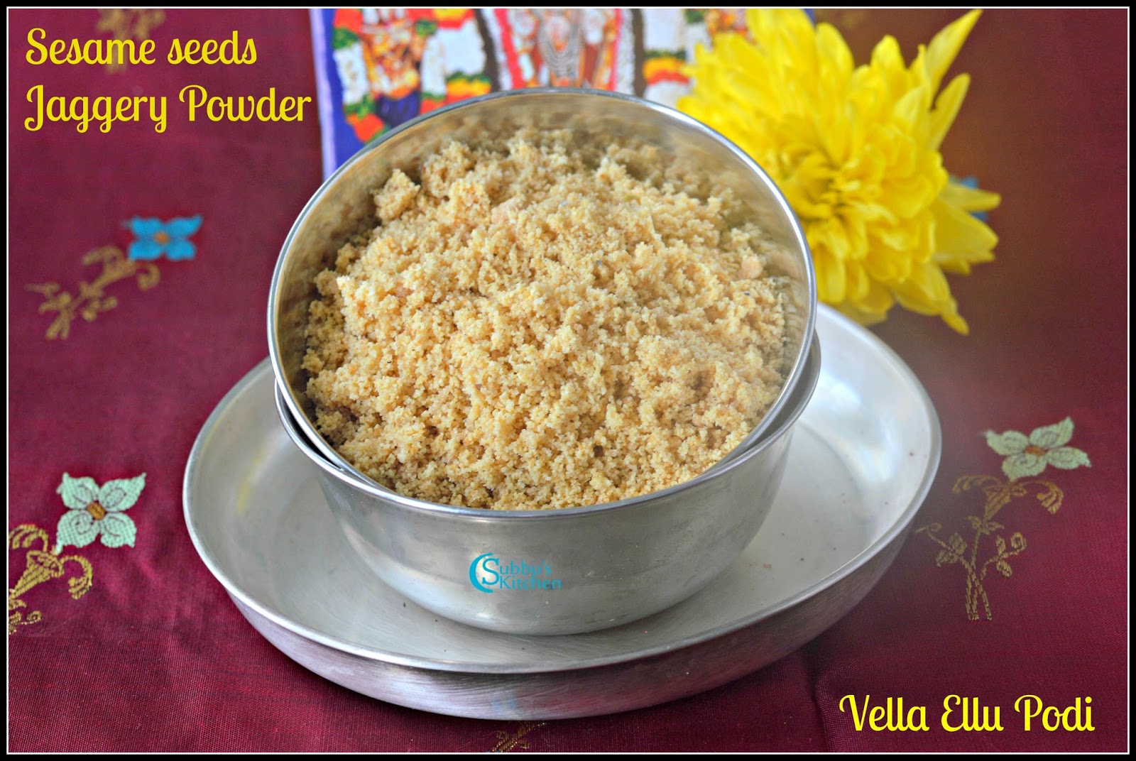 Yellu Vella Podi(Sesame Seeds jaggery powder) Subbus Kitchen