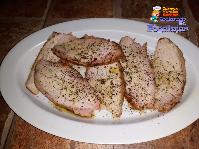 Lomo a la Sal con Aceite y Pimienta