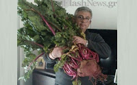 Αυτό είναι το μυστικό του Κρητικού αγρότη για το τεράστιο λαχανικό που παρήγε