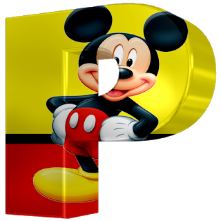 Abecedario 3D de Mickey.