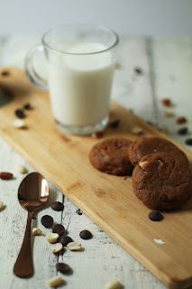 Recette cookies chocolat cacahuètes