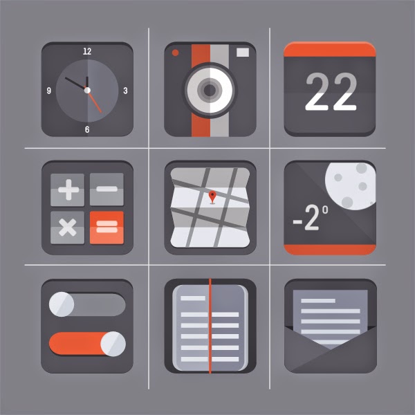 Free Flat Icon Set by Barry Mccalvey... free icon photography.. instagram, tumblr ... facebook twitter...