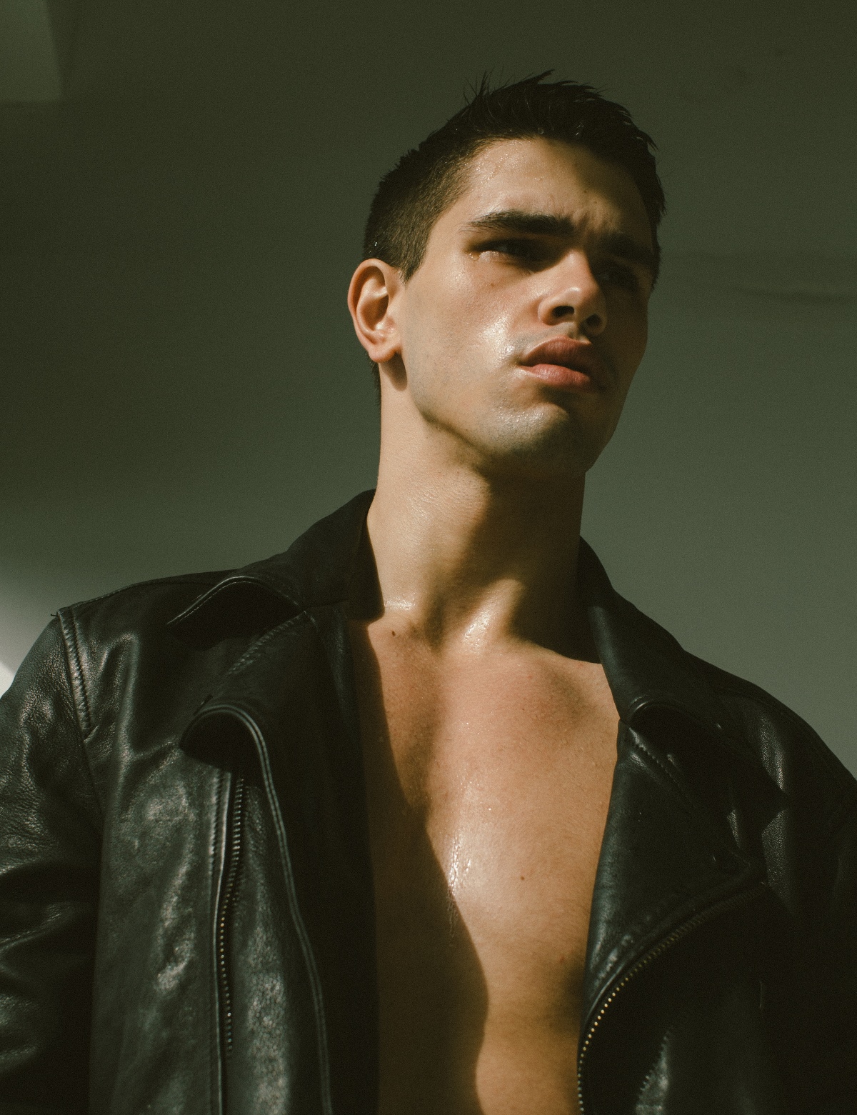 "Serbian male model Denis Jovanovic photographed by Joseph Sinclair.&q...