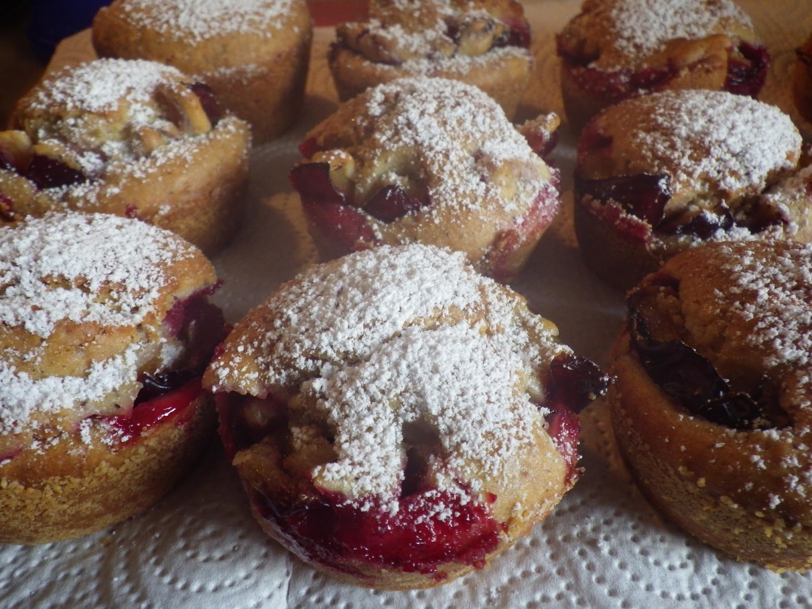 Kunst und Kochen: Meine Zwetschgen Muffins