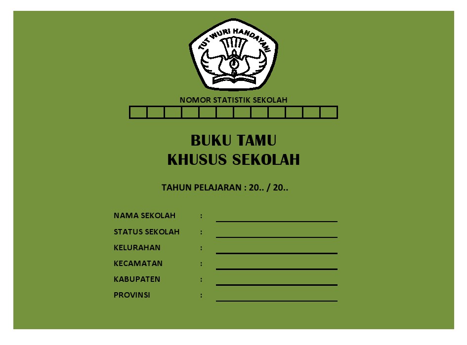 FORMAT BUKU TAMU UMUM BUKU TAMU SEKOLAH UPDATE 2017/2018
