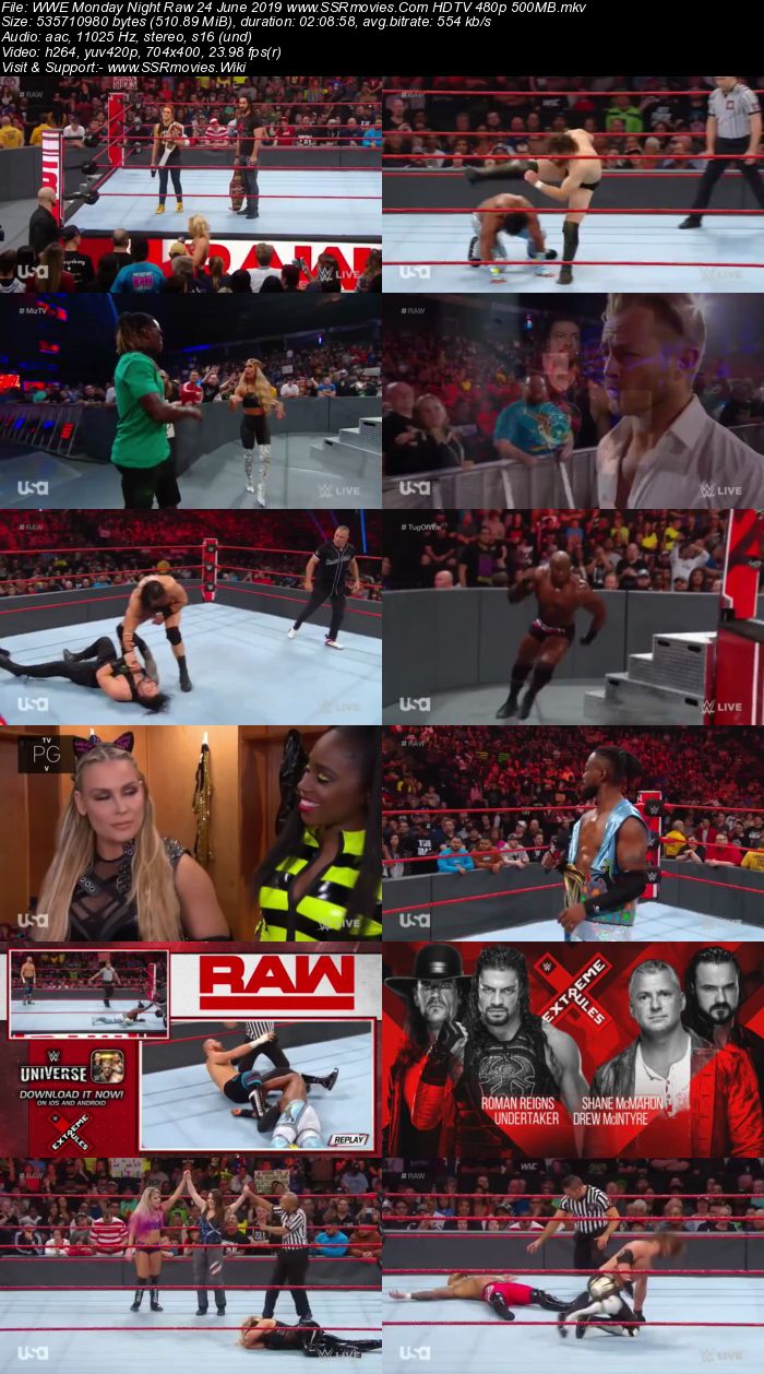 WWE Monday Night Raw 24 June 2019 Full Show Download