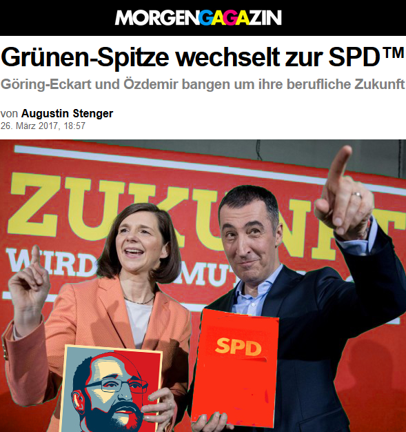 Morgengagazin: Grünen-Spitze wechselt zur SPD™