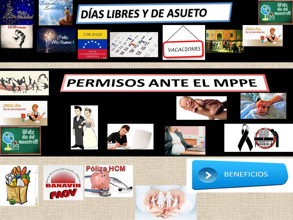 PERMISOS - DIAS DE ASUETO - BENEFICIOS MPPE