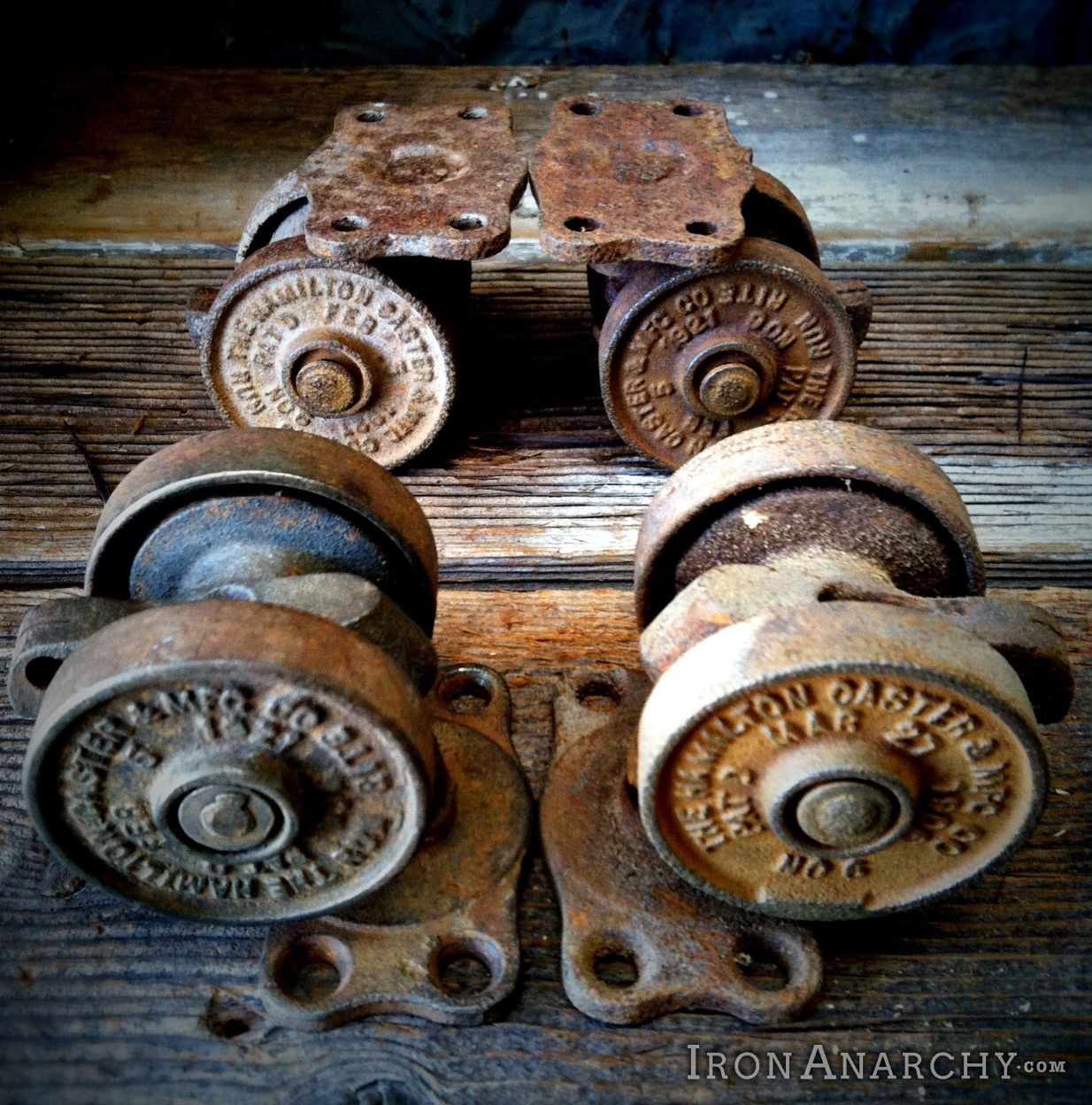 Antique Iron Casters Hardware
