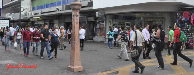 Avenida Central. San José Avenida Central. Calle comercial de San José. Blog de Viajes a Costa Rica