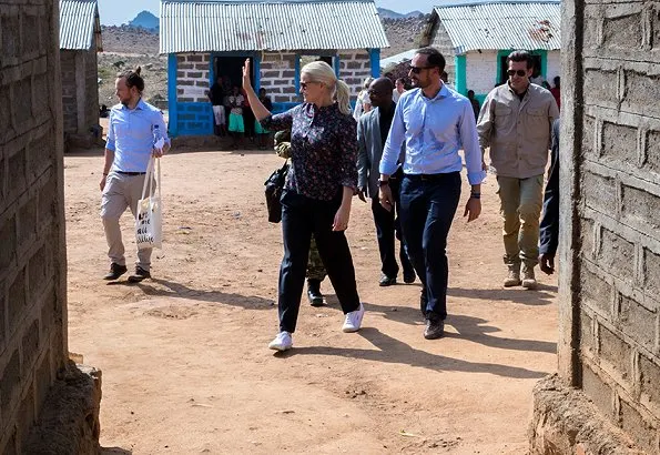 Crown Prince Haakon and Crown Princess Mette-Marit visited Hitsats Refugee Camp in Tigray region, Ethiopia
