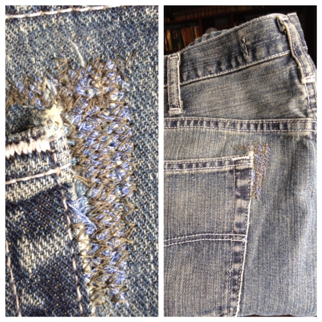 A Little Dancer: Repairing Holes in Jeans