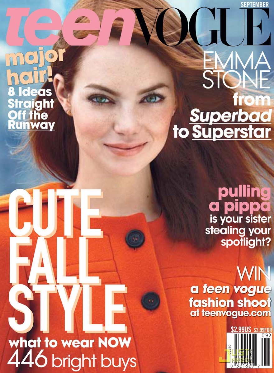 TeenCelebBuzz: Emma Stone Covers Teen Vogue
