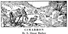 Illustration for Cimarron by S. Omar Barker in Western Story Annual, 1948
