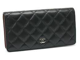 Chanel Classic Quilted CC Lambskin Wallet - Black