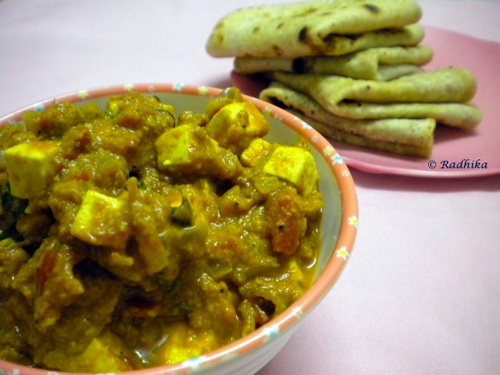 Tickling Palates Chettinad Paneer Pirattal / Curry