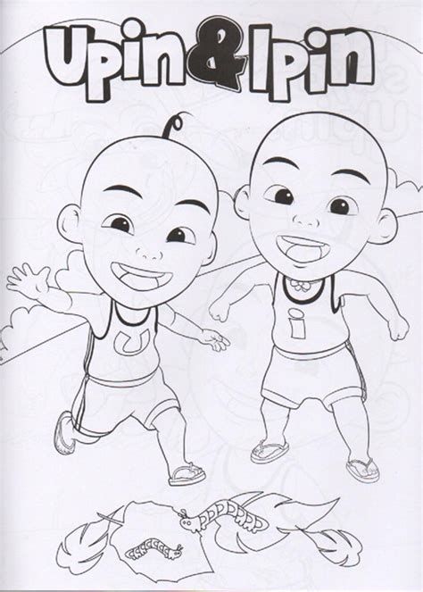 Tranh cho bé tô màu Upin & Ipin