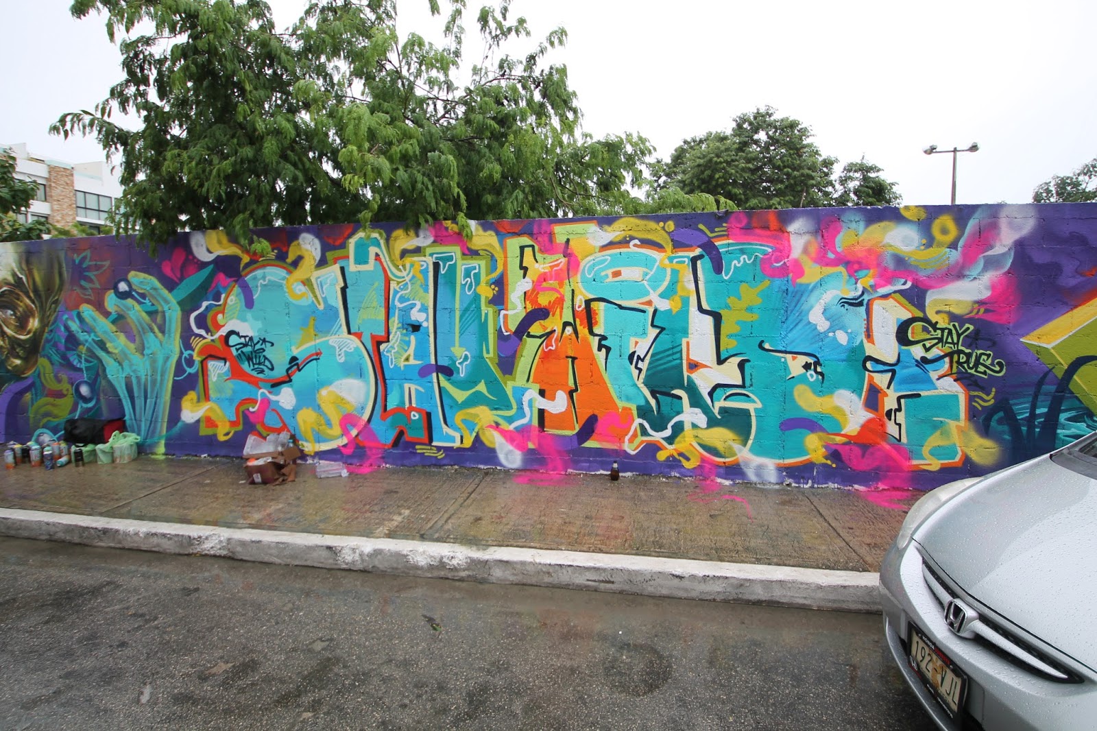 Komma Designed K1 1053 Uniko Introducing Bg Blocks Graffiti Texture