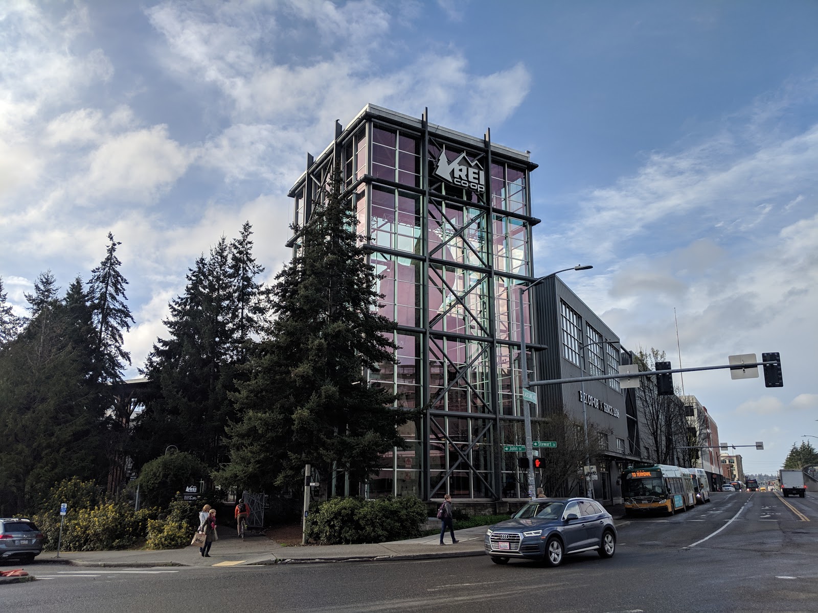 REI Flagship Store Seattle. Add the foie gras.