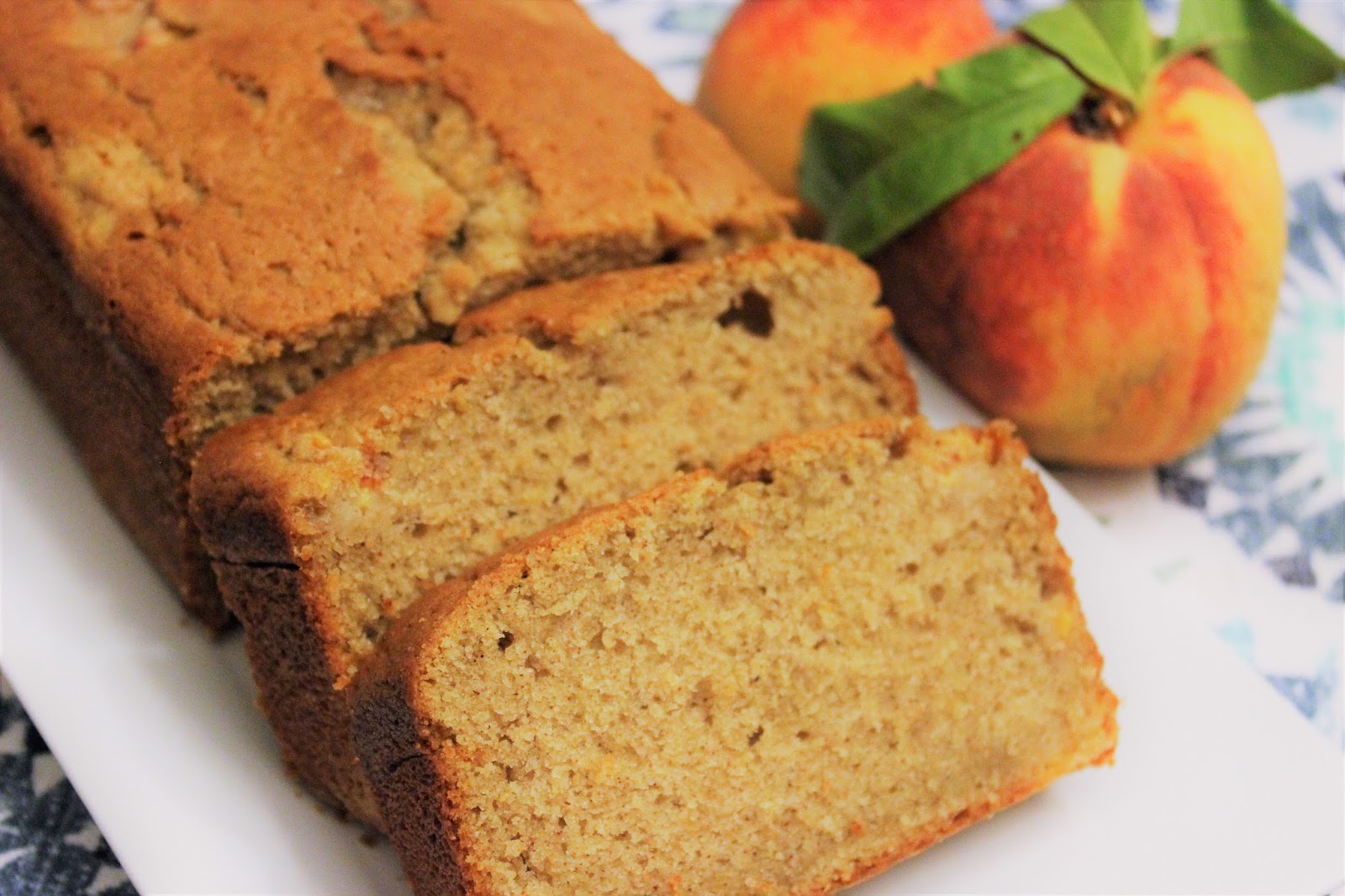 Cali's Cuisine Peach Loaf Cake