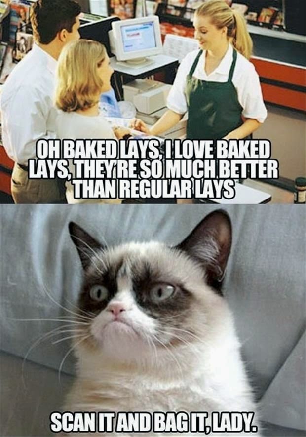 Oh Baked lays, I love baked lays, they're so much better than regular lays. scan it and bag it