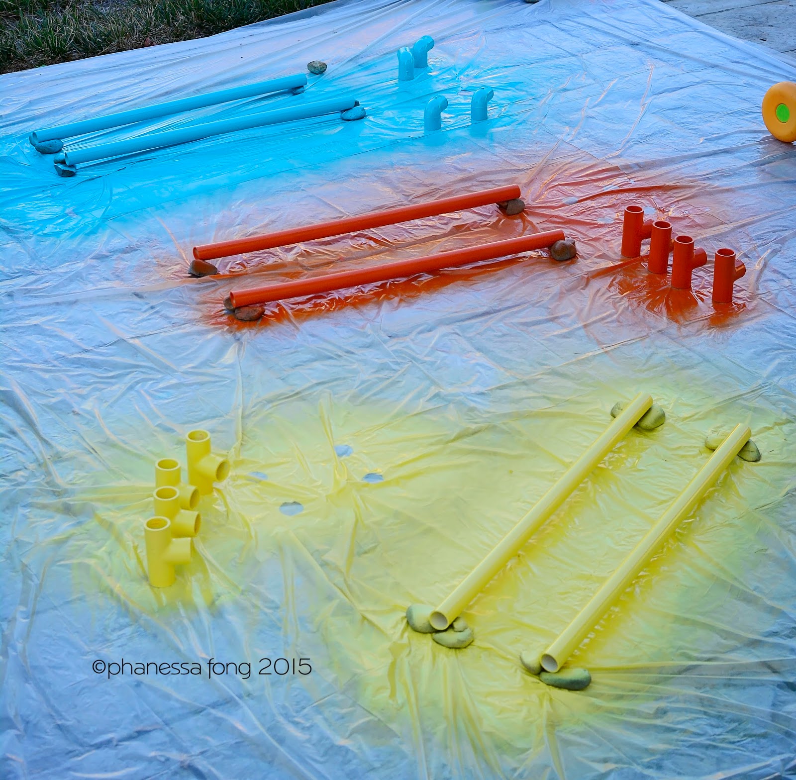 Phanessa's Crafts DIY Ladder Ball Stand