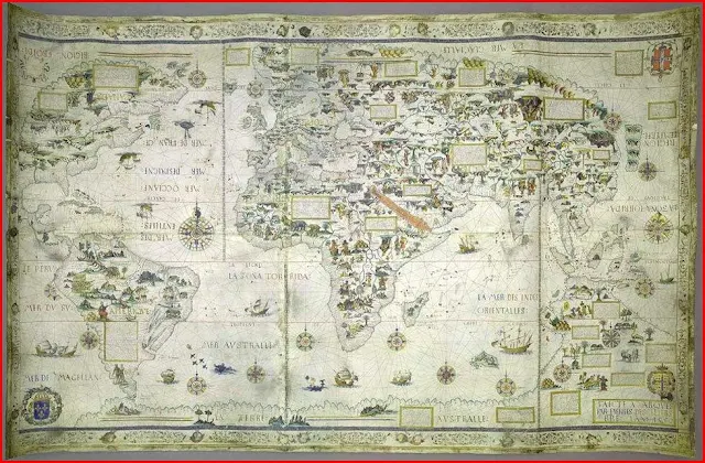 Gambar Peta Dunia Tahun 1550