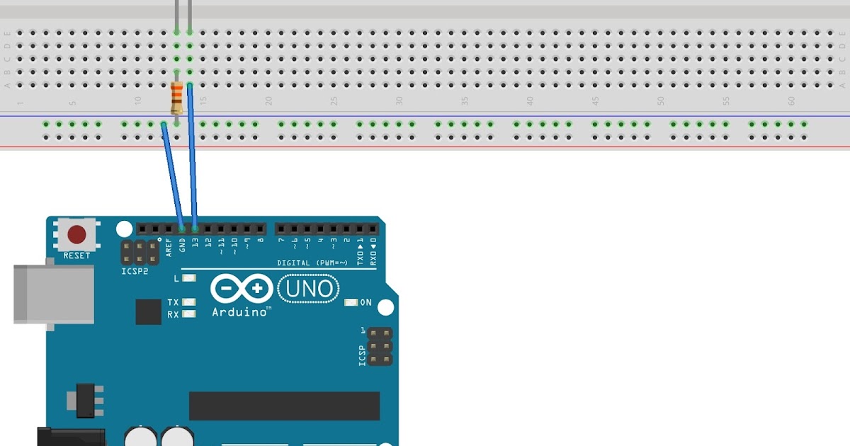 Single LED Blinking program by ARDUINO