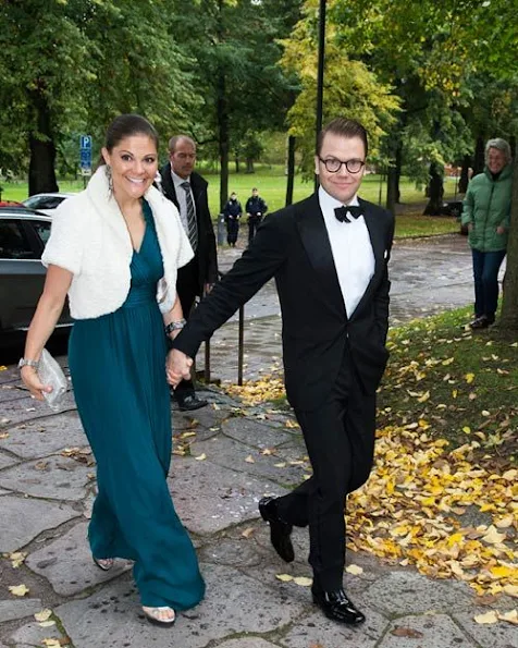 Crown Princess Couple attend the wedding of Prince Daniel's cousin at the Heliga Trefaldighets church