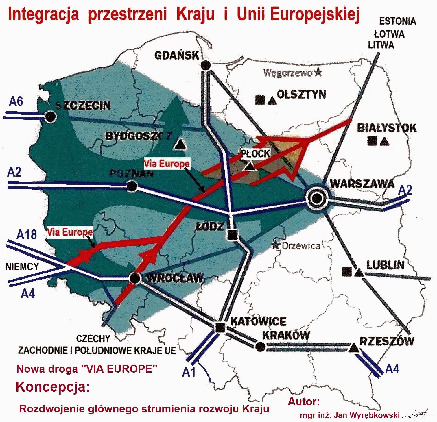 Koncepcja rozdwojenia głównego strumienia rozwoju Kraju i integracja Unii Europejskiej