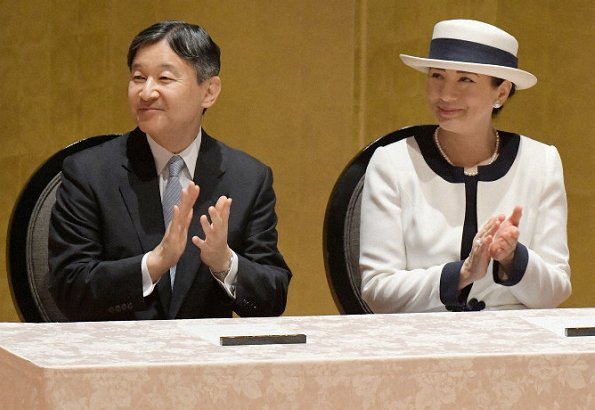 Emperor Naruhito and Empress Masako attend the opening ceremony of the IEEE International Geoscience and Remote Sensing Symposium 2019